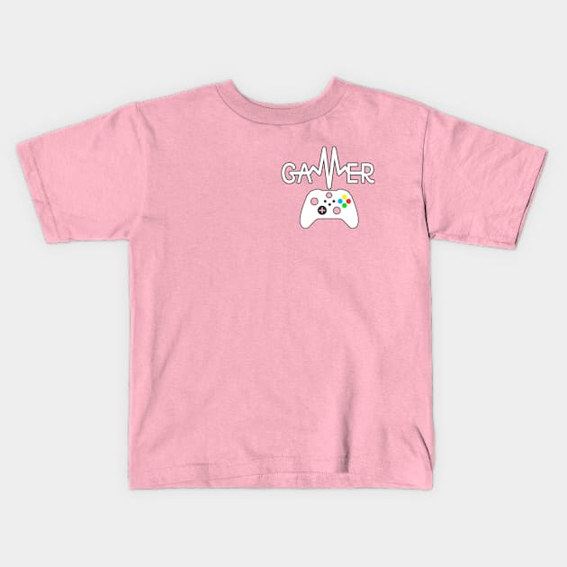 Gamer Heartbeat Alt Kids T-Shirt by Gamers Gear